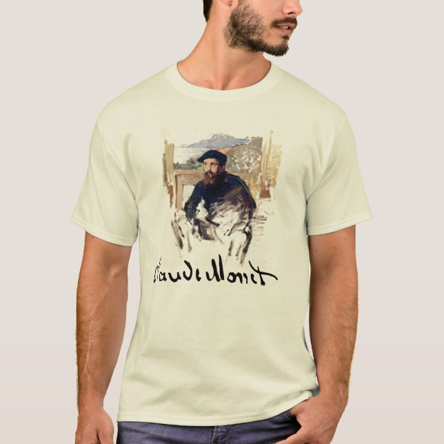 Claude Monet Self Portrait T-Shirt (Vorderseite)