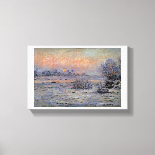 Claude Monet Soleil d'hiver à Lavacourt Wintersun Leinwanddruck