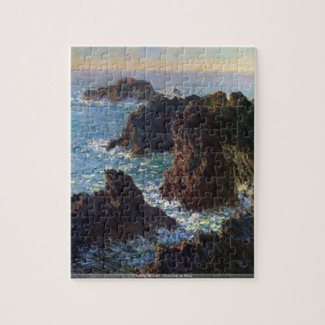 Claude Monet - Sonnenaufgang am Seepuzzlespiel (Vertikal)