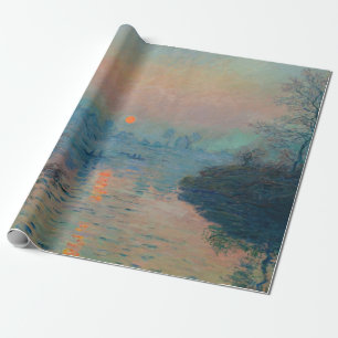 Claude Monet - Sonnenuntergang an der Seine bei La Geschenkpapier