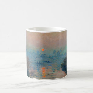 Claude Monet - Sonnenuntergang an der Seine bei La Kaffeetasse