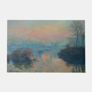 Claude Monet - Sonnenuntergang auf der Seine am La Fußmatte
