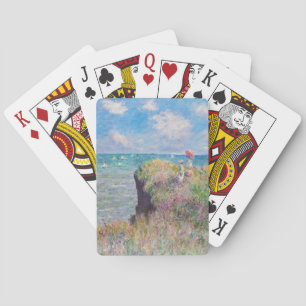 Claude Monet - Spaziergang auf der Klippe in Pourv Spielkarten