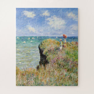 Claude Monet - Spaziergang auf der Klippe von Pour