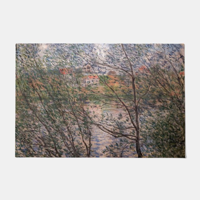 Claude Monet - Springtime durch die Zweige Fußmatte (Vorderseite)
