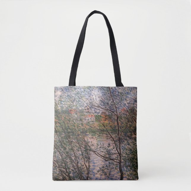 Claude Monet - Springtime durch die Zweige Tasche (Vorderseite)