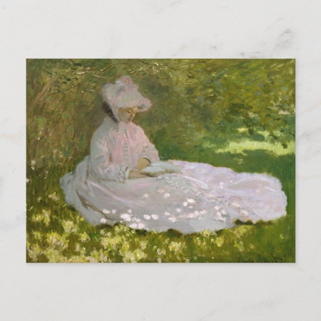 Claude Monet - Springtime Postkarte (Vorderseite)