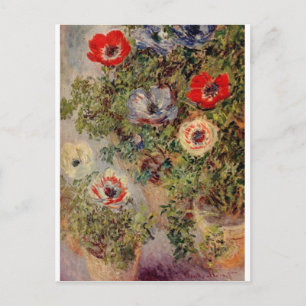 Claude Monet Stillleben mit Anemone Destiny Gesche Postkarte
