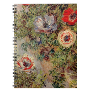 Claude Monet-Stillleben mit Anemonen-Schicksals-Ge Notizblock