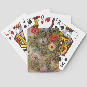 Claude Monet-Stillleben mit Anemonen-Schicksals-Ge Spielkarten