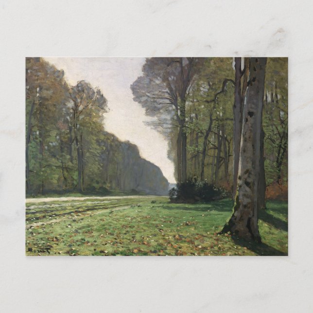 Claude Monet | Straße nach Bas-Breau, Fontaineblea Postkarte (Vorderseite)