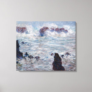 Claude Monet - Sturm an der Küste von Belle-Ile Leinwanddruck