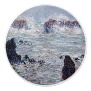Claude Monet - Sturm vor der Küste von Belle-Ile Keramikknauf