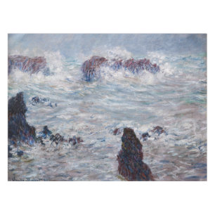 Claude Monet - Sturm vor der Küste von Belle-Ile Tischdecke