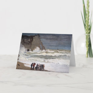 Claude Monet - Stürmische See bei Etretat Karte