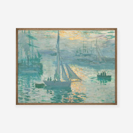 Claude Monet Sunrise Marine Art Print Poster