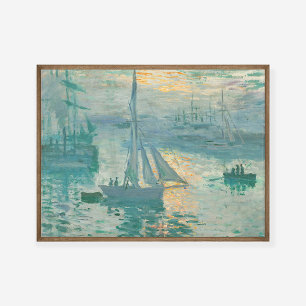 Claude Monet Sunrise Marine Art Print Poster