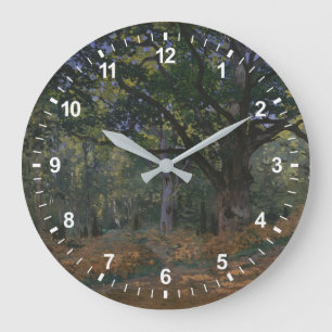 Claude Monet   The Bodmer Oak, Fontainebleau Fores Große Wanduhr