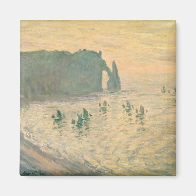 Claude Monet | The Cliffs at Etretat, 1886 Magnet (Vorne)