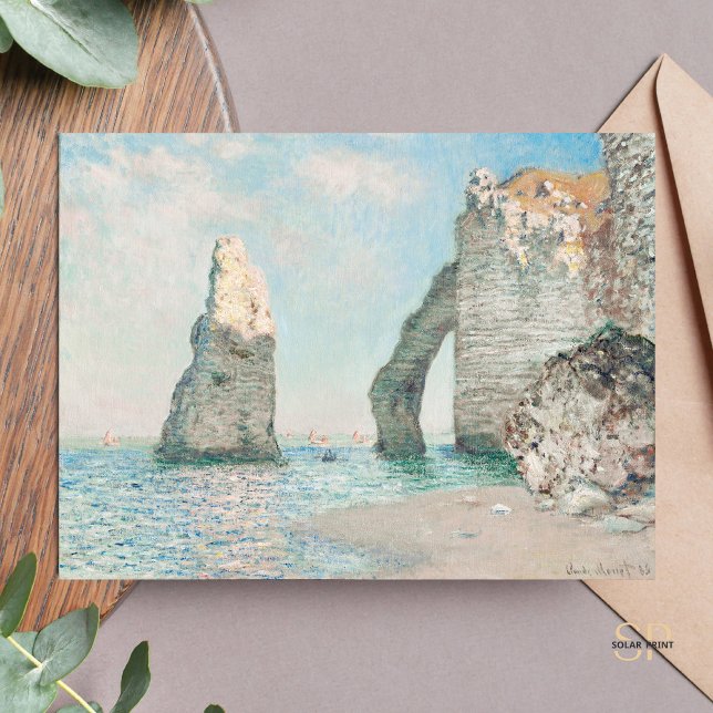 Claude Monet The Cliffs at Étretat Malerei Postkarte (Von Creator hochgeladen)