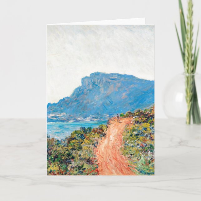 Claude Monet The Corniche bei Monaco Karte (Vorderseite)