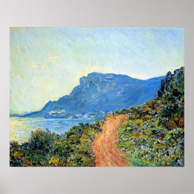 Claude Monet, The Corniche of Monaco, Poster (Vorne)