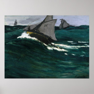 Claude Monet The Green Wave Poster