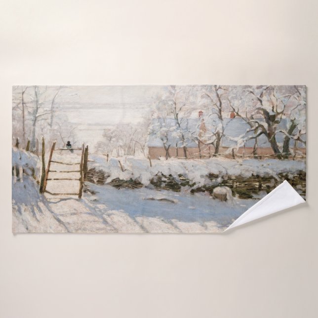 Claude Monet - The Magpie Badhandtuch Set (Badehandtuch)