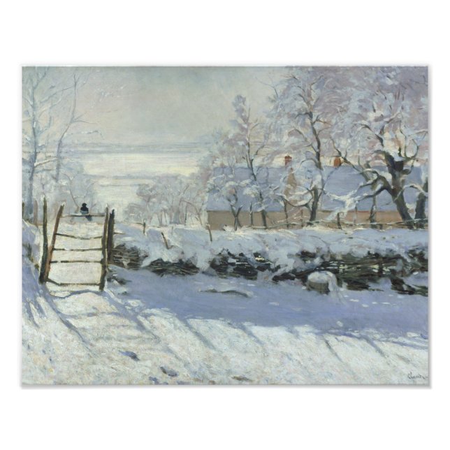 Claude Monet - The Magpie Fotodruck (Vorne)