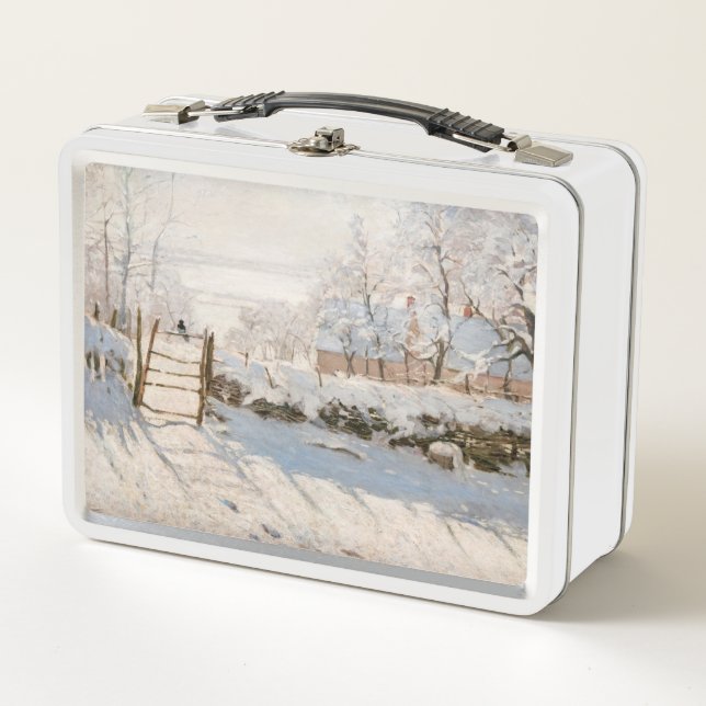Claude Monet - The Magpie Metall Brotdose (Vorderseite)