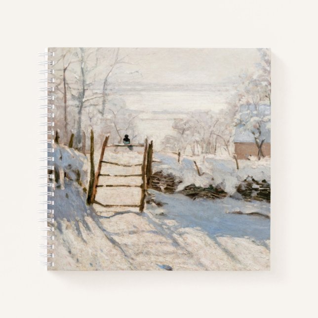Claude Monet - The Magpie Notizbuch (Vorderseite)