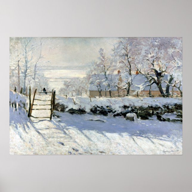 Claude Monet The Magpie Poster (Vorne)