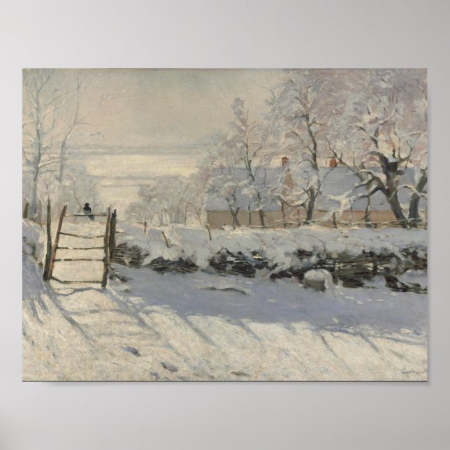 Claude Monet - The Magpie Poster (Vorne)