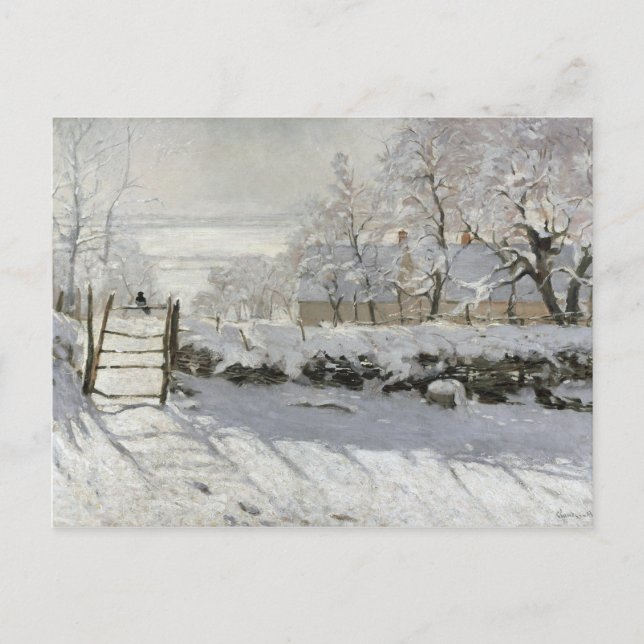 CLAUDE MONET THE MAGPIE POSTKARTE (Vorderseite)