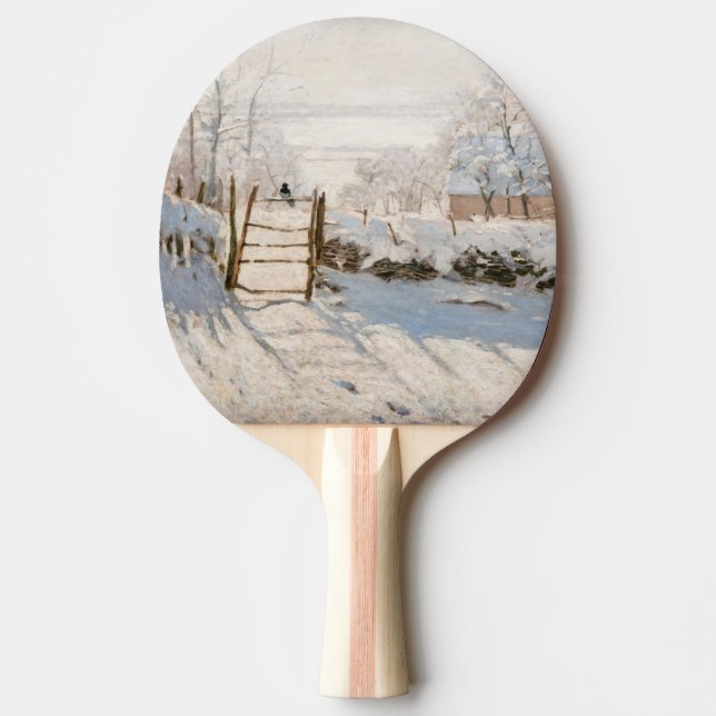 Claude Monet - The Magpie Tischtennis Schläger (Vorderseite)