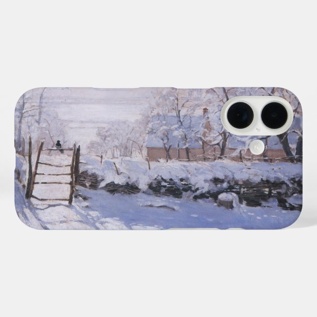 Claude Monet The Magpie Winter coque iphone Bird (Verso (horizontal))