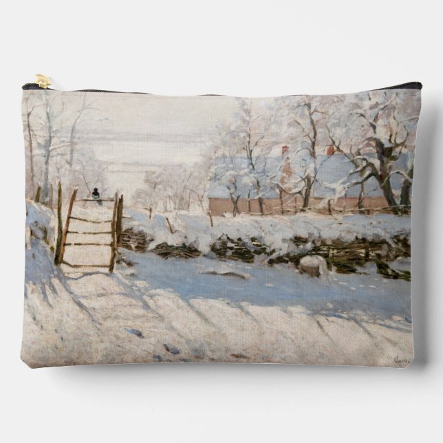 Claude Monet - The Magpie Zubehörtasche (Vorderseite)