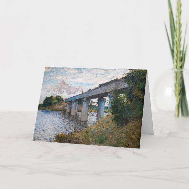 Claude Monet - The Railway Bridge at Argenteuil Karte (Vorderseite)