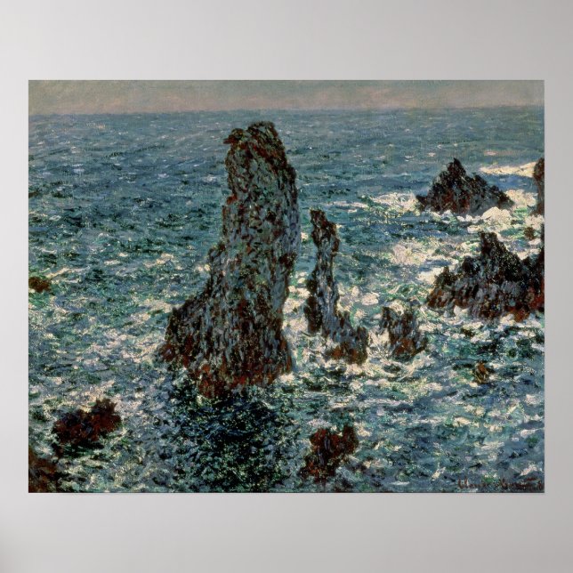 Claude Monet | The Rocks at Belle-Ile, 1886 Poster (Vorne)