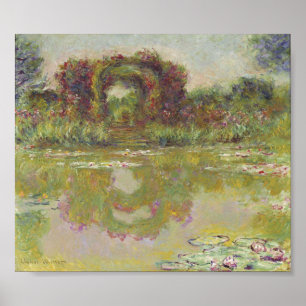 Claude Monet - The Rose arches - Giverny 1913 Poster