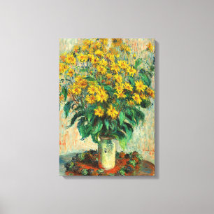 Claude Monet - Topinamburblüten Leinwanddruck