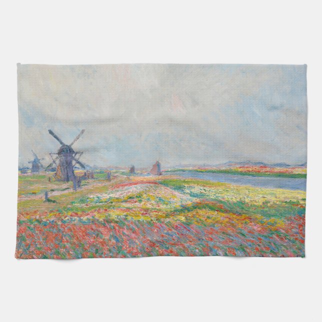 Claude Monet - Tulip Fields bei Den Haag Geschirrtuch (Horizontal)