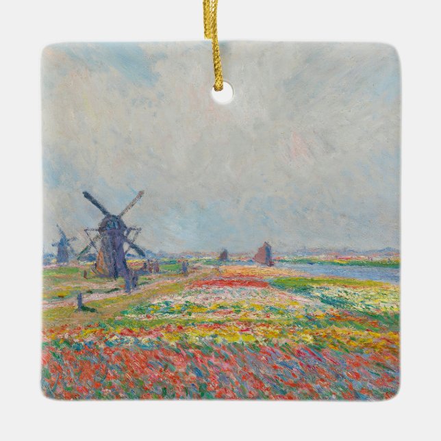 Claude Monet - Tulip Fields bei Den Haag Keramikornament (Vorderseite)