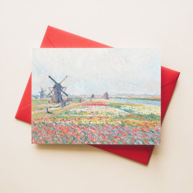Claude Monet Tulip Fields Den Haag Impressionist Postkarte (Von Creator hochgeladen)