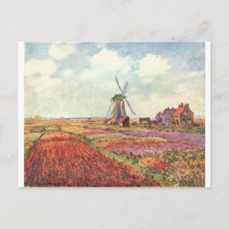 Claude Monet Tulips in Holland Postkarte