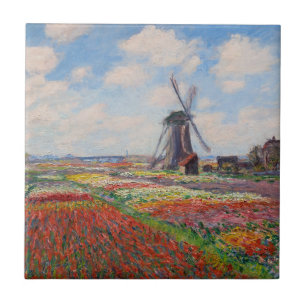 Claude Monet - Tulpenfeld in Holland Fliese