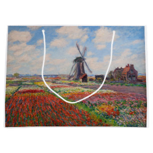 Claude Monet - Tulpenfeld in Holland Große Geschenktüte
