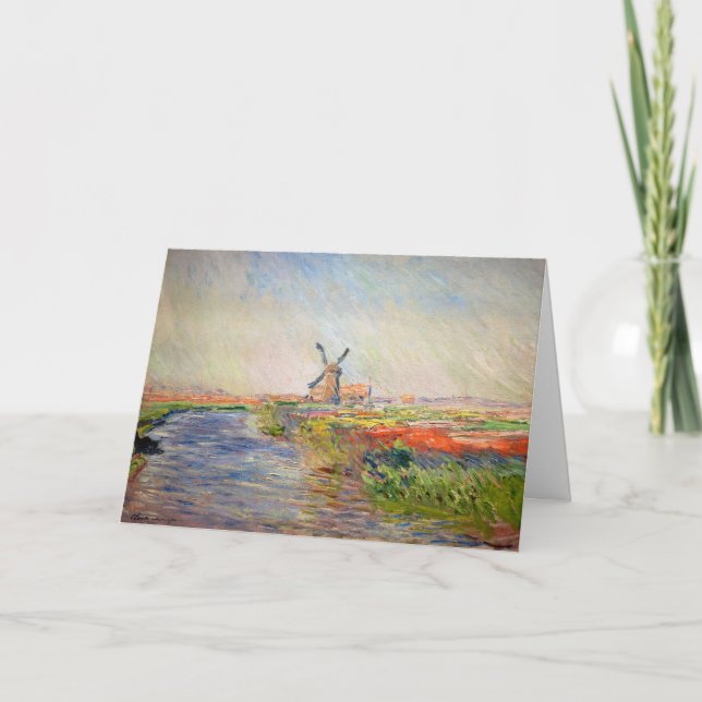 Claude Monet - Tulpenfeld in Holland Karte (Vorderseite)