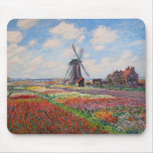 Claude Monet - Tulpenfeld in Holland Mousepad