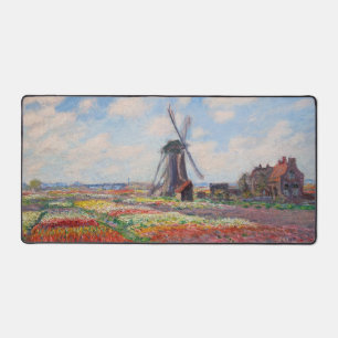 Claude Monet - Tulpenfeld in Holland Schreibtischunterlage